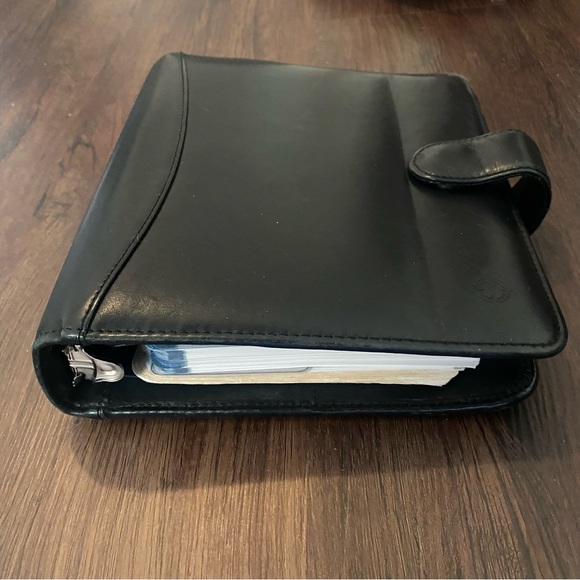 Vintage Franklin Covey Planner Full Grain Nappa Leather Brown